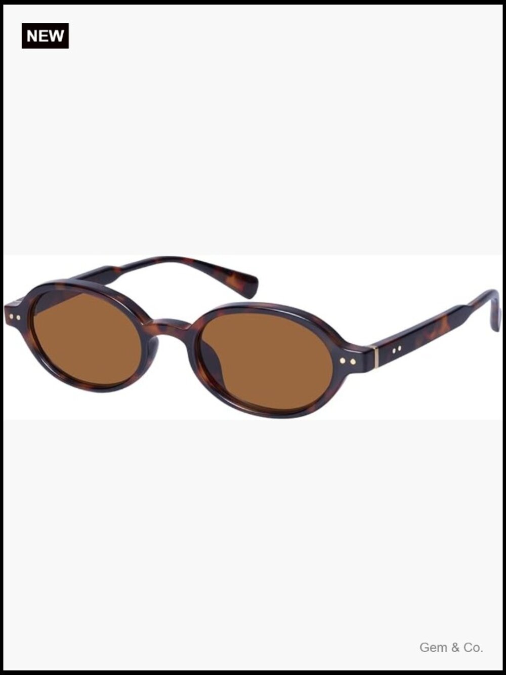 Small Oval Sunglasses Women Trendy Retro UV400 Protection